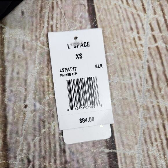 L*Space Parker Convertible Bikini Top in Black Size XS NWT - Picture 4 of 5